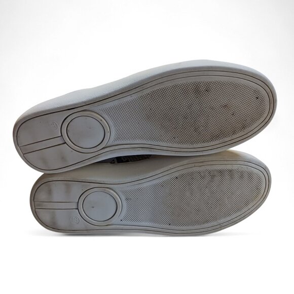 Steve Madden White Gold Studded Snakeskin Fashion Vegan Sneakers Size 6.5 - Picture 12 of 15